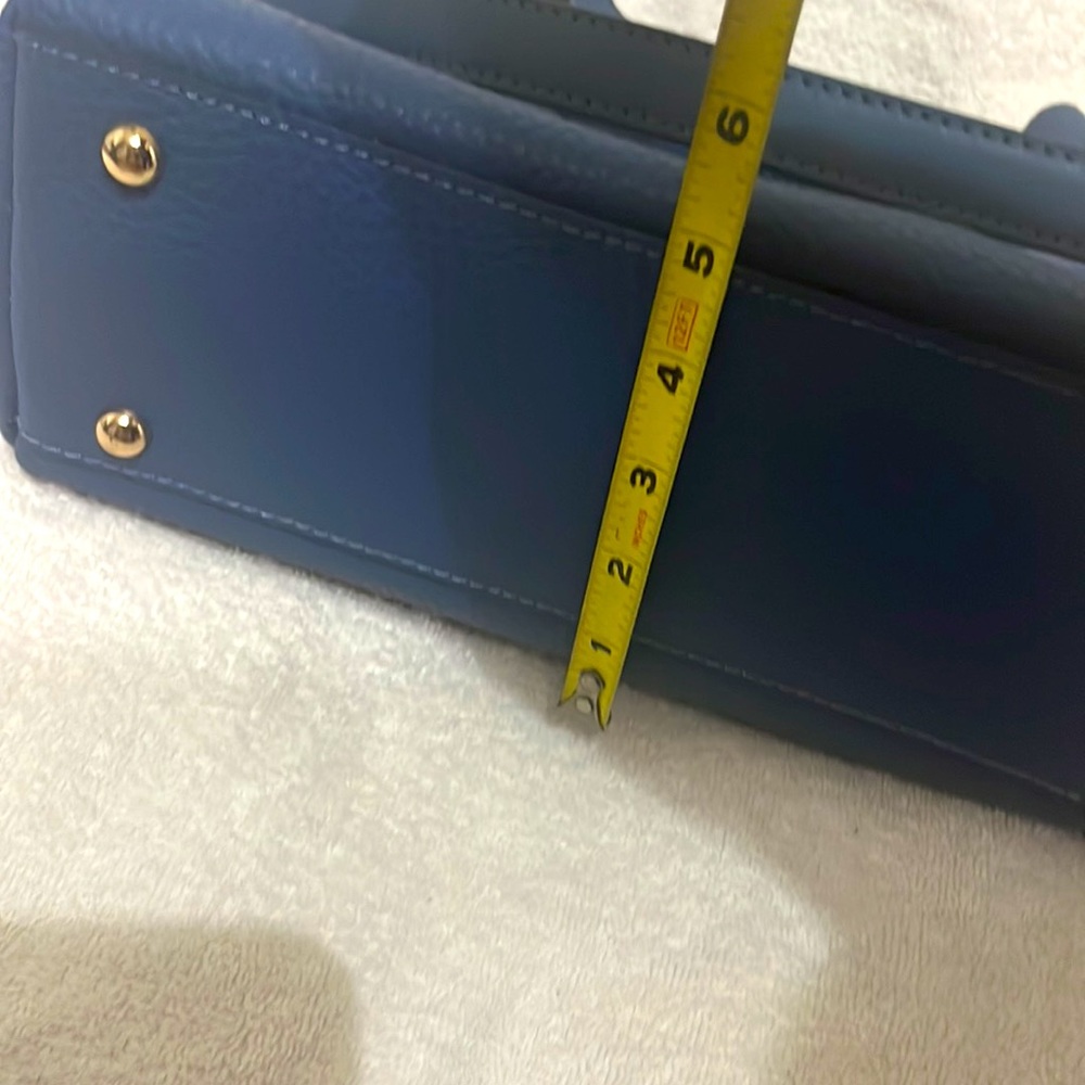 NWT Authentic Matmazel designed 4 pockets  blue shoulder bag . - Picture 6 of 8